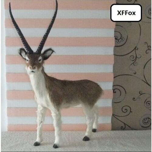 Big simulation antelope model polyethylene&furs real life antelope doll gift about 40x57cm xf2089