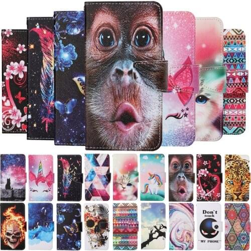 For Honor 9A Case Phone Cases For Honoe 20 9X 10 Lite 8A Fashion Magnetic Flip Leather Animal Painting Wallet Book Cover Fundas