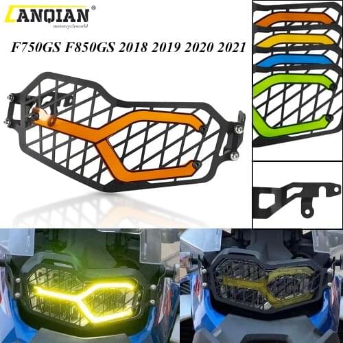 FOR BMW F750GS F850GS F750 F850 F 750 850 GS 2018 2019 2020 2021 Motobike Accessories Headlight Protector Cover Grill Lamp Patch