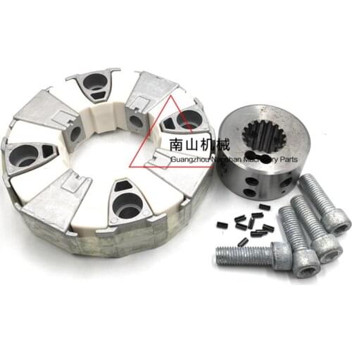 FOR Carter E324D/325D/329D Hydraulic Pump Connecting Rubber Spline Gear Coupling Aluminum Block Connecting Plate Excavator