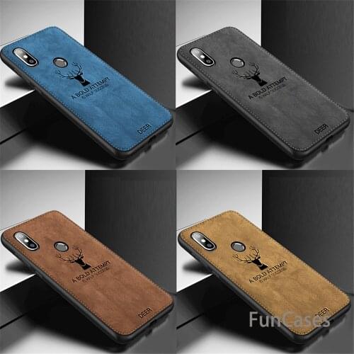 For Xiaomi mi 8 8SE mi 8 lite 8 explorer Fashion elk Pattern silicone TPU Cloth Texture Case for redmi note 5a prime Y1 lite