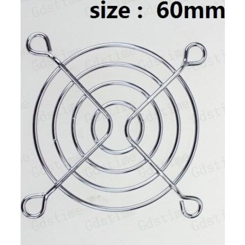 Gdstime 100 Pcs 6cm Iron Fan Net DC Fan Grill Protector Finger Guard Silver Metal Used for 60mm x 60mm Fan wholesale