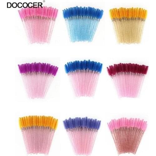 Eyelashes Extension Disposable Crystal Eyebrow Brush Mascara Wands Applicator Lash Cosmetic Brushes Beauty Makeup Tool