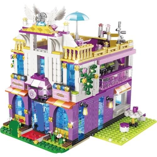 961PCS Private Luxury Villa Building Blocks Compatible Friends Girls Princess House Castle Bricks Toys for Girls Blocks Sets