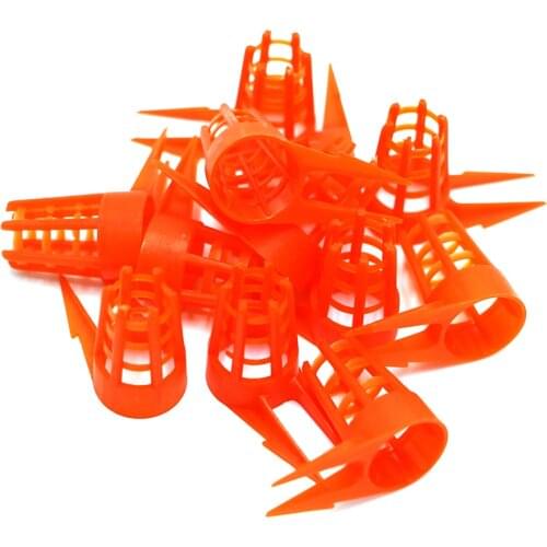 100pcs Plastic Bee Queen Cages Cell Cover Orange Cells Cap Protective Cellular Tool Beekeeping Supplies Bees Tools Protection