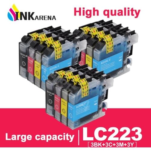 LC223 LC221 Ink Cartridge For Brother MFC J4420DW J4620DW J4625DW J480DW J680DW J880DW Printer Cartridge LC 223 Full Ink Chip