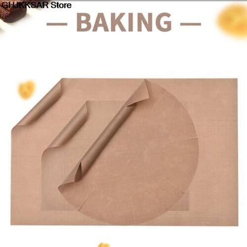 Reusable High Temperature Resistant Fabric Mat Non-stick Baking Paper Resistant Sheet Cloth Baking Mats Tools Bakin Deep Color