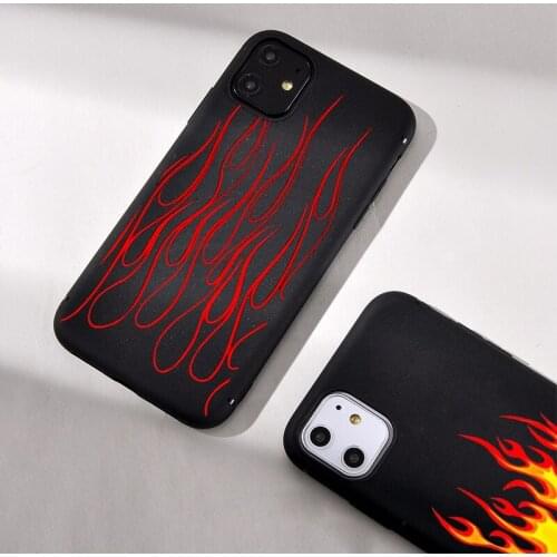 Flame Blaze Power Torch Phone Case For iPhone 11 11Pro XR XS MAX X XS 11Pro MAX 7 8Plus 6 Soft Silicone Marble Cover Back Cover
