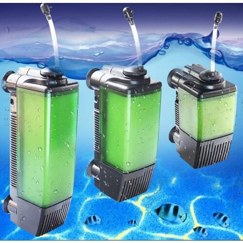 New Aquarium 3 In 1 Internal Filter Submarine Style Low Water Filter Oxygen Water Circulation Pump For Turtle Fish Tank
