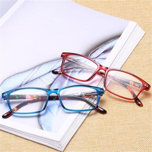 Iboode Fashion Printed Men Women Reading Glasses Classic Full Frame Clear Lens Presbyopia Eyeglasses With Diopter +1.0 To + 4.0