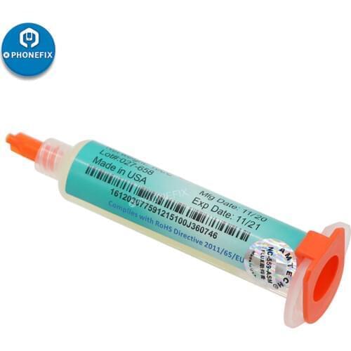 Solder Flux Paste AMTECH 559 10cc NC-559-ASM-UV Flux paste lead-free solder paste solder flux + Needles Welding Oil Flux Grease