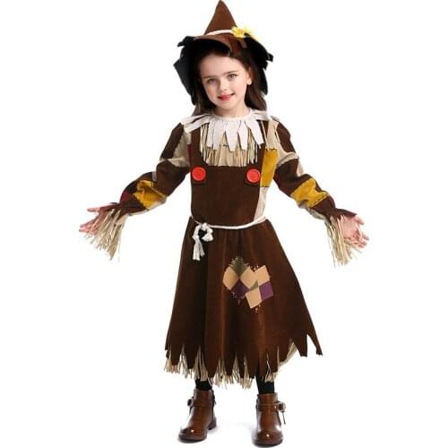 Dress up the wizard of Oz Scarecrow costume dress up the drama costume game Costume Witch