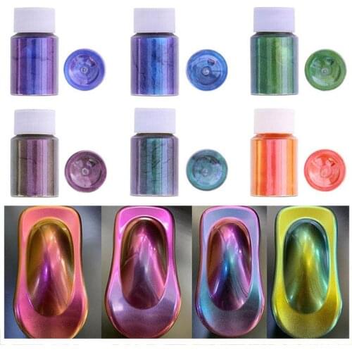10g Color Changing Glitter Powder Chameleon Pigment DIY Car Bicycle Furniture Jewelry Shoes Nail Color Changing Powder
