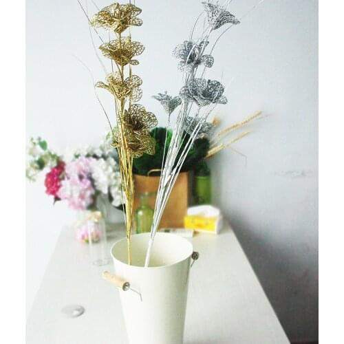 Christmas Decorations for Home Flower Glitter Christmas Grass Wedding Artificial Flowers for New Year Valentine\s Day Gift