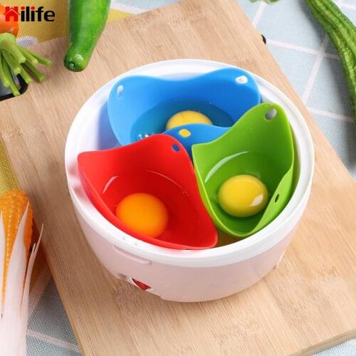 Silicone Egg Poacher Kitchen Cooking Tool Poach Pods Egg Apparatus Egg Baking Poached Cup Egg Mold Cookware Bakeware Tool