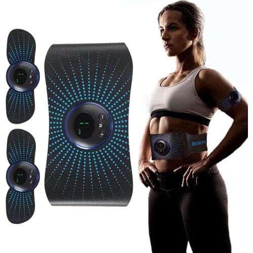 Abs Stimulator Slimming Belt Electric USB Smart EMS Abdominal Muscle Trainer Toner Body Arm Leg Waist Weight Loss Fitness Unisex