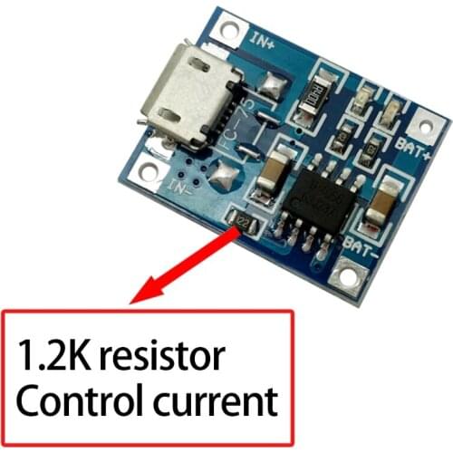5PCS Type-C USB 5V 1A 18650 Tp4056 Lithium Battery Charger Module Charging Board w/ Dual Protection Functions 1A Li-ion