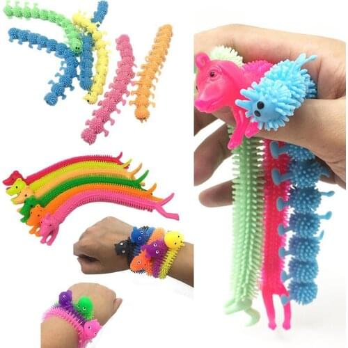 1pc Worm Noodle Stretch String Rope Anti Stress Toys String Fidget Autism Vent Toys Decompression Toy Sqishy Toy