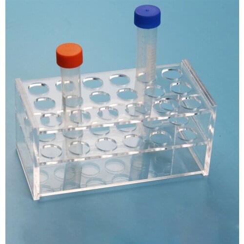 1pcs Clear Organic glass Test Tube Rack Hole Size 13/16/19/21/26/31mm PMMA Test Tubing Holder For School Lab