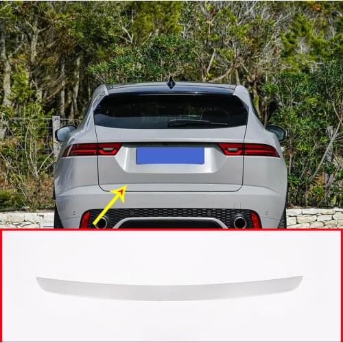 Chrome Stainless Steel Car Tail Door Decoration Strips Trim For Jaguar E-Pace epace 2018 Accessories