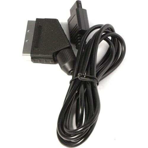 10pcs a lot A/V TV Video Game cable Scart Cable For Nintendo SNES for Gamecube and N64 Console Compatible with NTSC