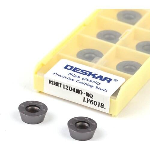 10Pcs RDMT1204MO-MQ LF6018/6028 Round Shape CNC Lathe Turning Tools Milling Insert Steel Parts Machining Long Lasting Sharpness