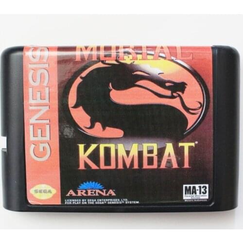 Mortal Kombat 16 bit SEGA MD Game Card For Sega Mega Drive For Genesis