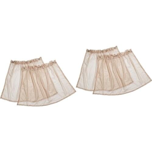 2Pair Car Trucks Window Sunshade Curtain Sun Shade Visor Valance Beige