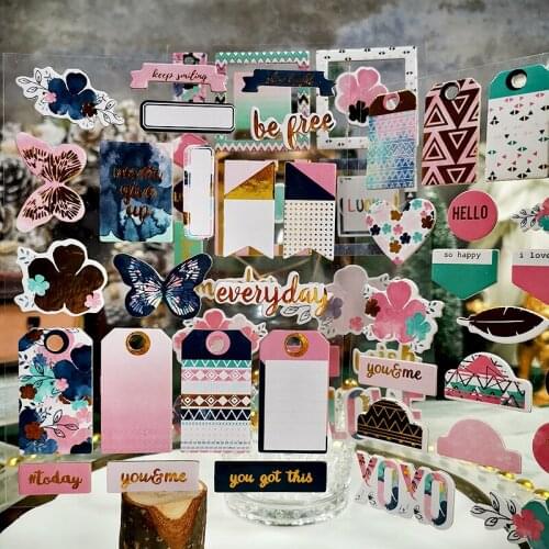Panalisacraft Butterflly 3D Die Cut Self-adhesive Stickers for Scrapbooking Happy Planner/Card Making/Journaling Project