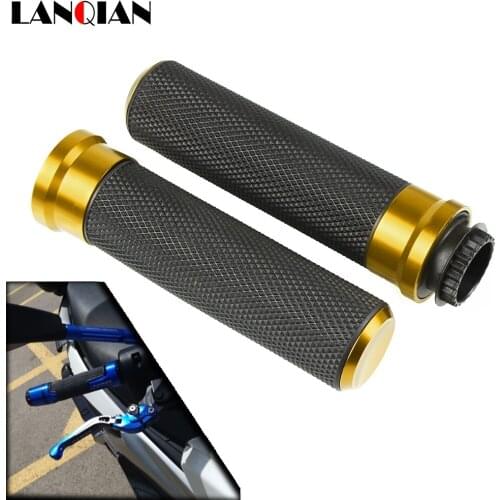 Motorcycle Accessory Poignee Moto Aluminum Hand Grip Aluminum Plastic For suzuki v strom africa twin 750 yamaha majesty 400