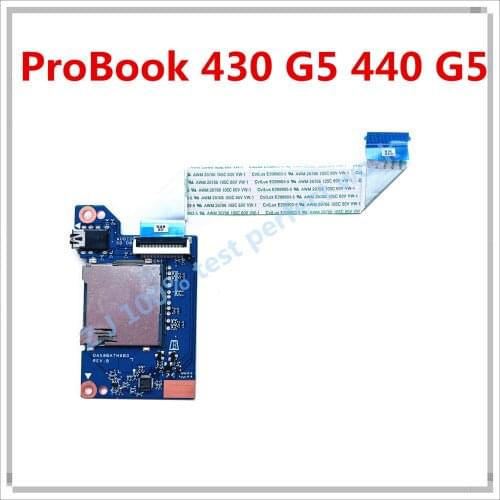 Original For HP ProBook 430 G5 440 G5 Laptop Audio Jack Card Reader Board Cable DAX8BATH6B0 100% Tested Fast Ship