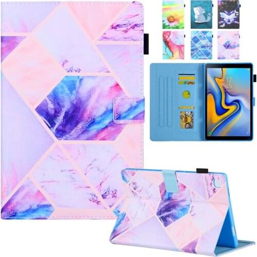 Case for Samsung Galaxy Tab A 10.1 SM-T510 SM-T515 Kawaii Wolf Marble Tablet Cover Funda for Samsung Tab A 10 1 2019 Case Girls