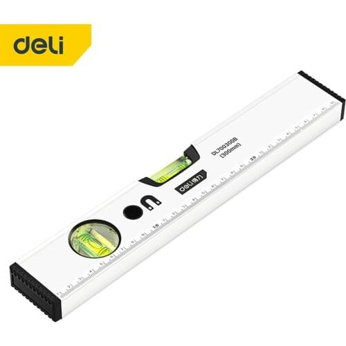DELI Adjustable Strong Magnetic Spirit Level High Precision Digital Protractor Angle Finder Inclinometer 1000mm Anti-Fall Ruler