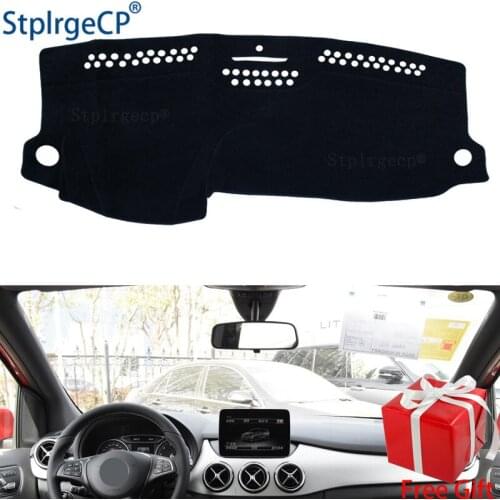 For Mercedes Benz B-Class W246 B-Klasse B160 B180 B200 2016 2018 dashboard mat Protective pad Shade Cushion Pad interior sticker