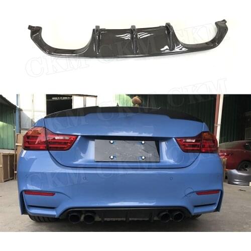 For M3 M4 Carbon Fiber Rear Bumper Diffuser Lip Spoiler for BMW 3 4 Serises F80 M3 F82 F83 M4 2014-2019 FRP MP Style Spoiler