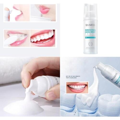 Daily Fresh Shining Tooth Cleaning Mousse Foam Liquid Toothpaste Teeth Oral