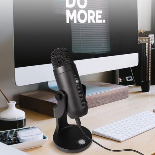 USB Condenser Microphone for Computer USB PC Microphone Mic Stand Filter to Gaming Streaming Podcasting Recording Headphone