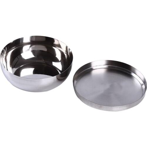 Stainless Steel Food Inspection Sample Box With Lid Portable Picnic Lunch Box Case Kids Students Food Container Dinnerware