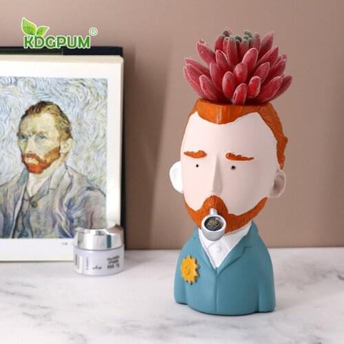 Creative European And American Cartoon Gardening Home Decoration Living Room Office Desk Decoration Succulents Potted Flower Pot