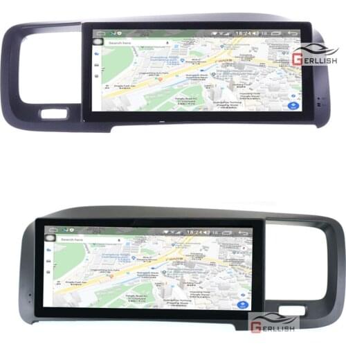 Gerllish Android car stereo for Volvo S60 V60 2011-2020 car radio multimedia player GPS navigation DVD player