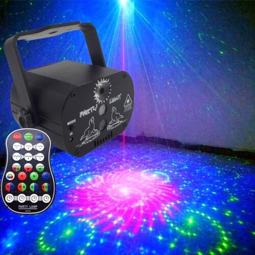 Mini LED Laser Projector Light Portable 60 Pattern USB Starry Sky KTV bar Atmosphere Lamp Home Colorful Flash Party Wedding