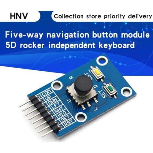 Five Direction Navigation Button Module for MCU AVR Game 5D Rocker Joystick Independent Keyboard for Arduino Joystick Module