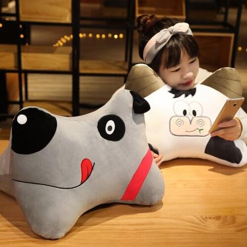 40cm Soft Cute Cartoon Dog Milk Bone Plush Toys Stuffed Husky Lovely Animals Pillow Doll For Girls Kids Friends Birthday Gifts