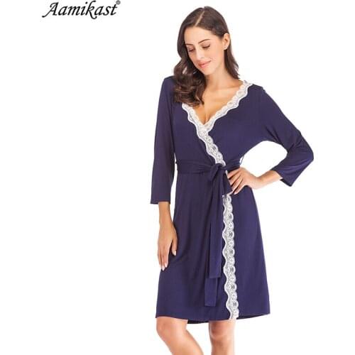 Sexy Bathrobe Women 2021 New Nightdress New Autumn Winter Lace Nightgown Set Sleepwear Pajamas Pijama Feminino Pyjama robe