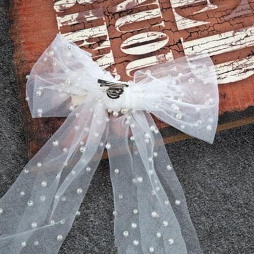 2021 New Wedding Headdress White Bow Short Shawl-Type Gauze Headdress Single-Layer High-Grade Dense Soft Yarn Wearing Highlight