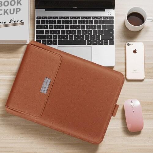 New PU Leather Sleeve Bag Case For Macbook Air Pro 11 12 13 15 Cover Air A1466 Liner Sleeve For Macbook Air 13.3 Case 2020 A2179