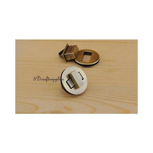 Turn lock wallet purse locks twist-locks Purse Flip Locks round bronze 31 mm N42