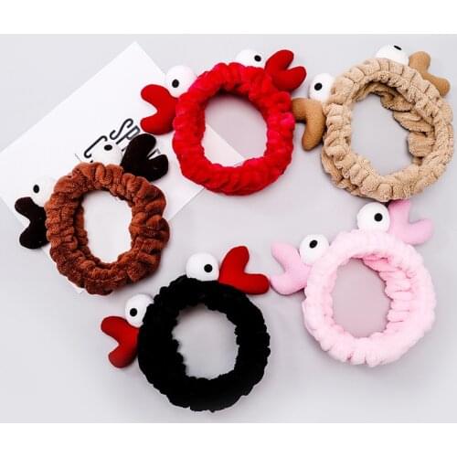 New Wash Face Hair Holder Hairbands Soft Warm Coral Fleece Animal Ears Headband for Women Girls Turban Fashion Hair Accessories
