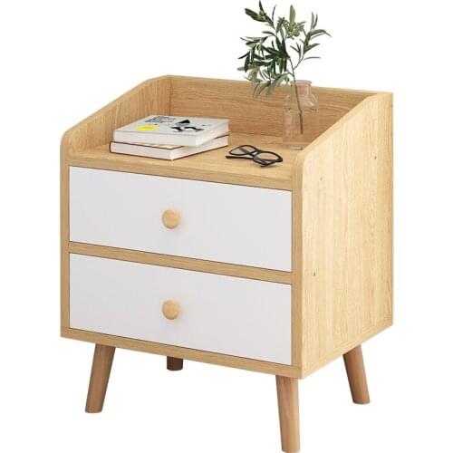 Bedside table simple modern storage cabinet European bedroom bedside cabinet locker north economy