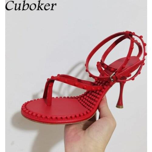 Round Peep Toe Sexy Women Sandals Brand Designer Summer High Heel Gladiator Sandals Ankle Strap Flip Flop Sandals Women Mujer